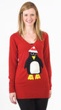 SOLD OUT Christmas Jumper Dress Pablo Penguin