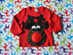 SOLD OUT Baby Christmas Jumper Rudolph Brown