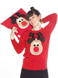 Christmas Cushions with Rudolph