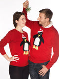 Men's Christmas Jumper Pablo Penguin Roundneck